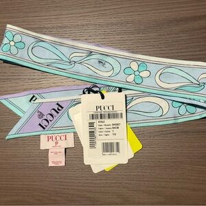 Emilio Pucci Orchidee Print Silk Scarf